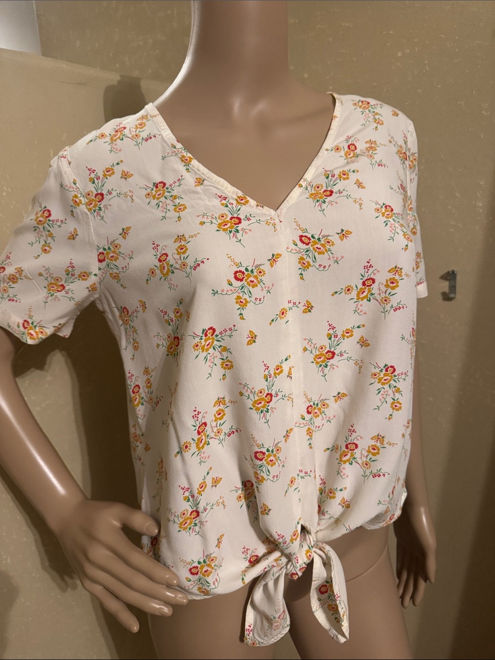 Madewell Retro 70’s Tie Top sz XS